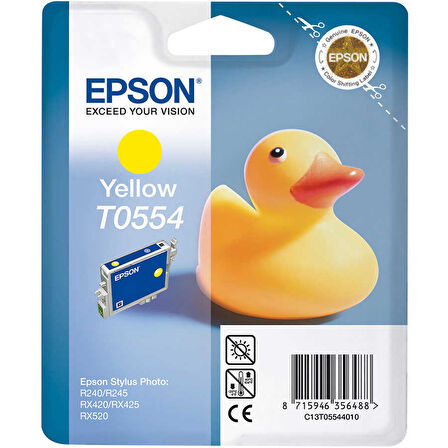 Epson T0554-C13T05544020 Sarı Orijinal Kartuş