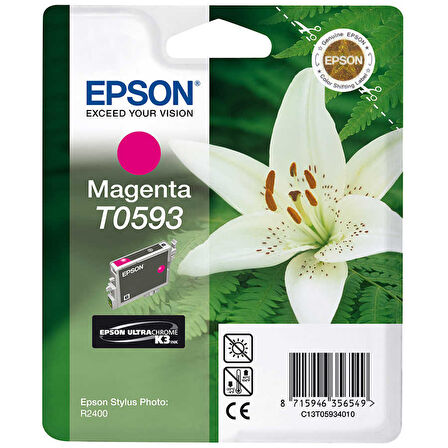 Epson T0593-C13T05934020 Kırmızı Orijinal Kartuş