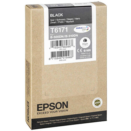 Epson T6171-C13T617100 Siyah Kartuş Yüksek Kapasiteli