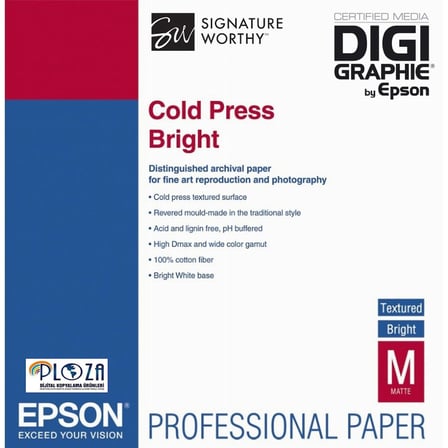 Epson Cold Press Bright 17''X 15M Mürekkep Püskürtmeli Kağıdı