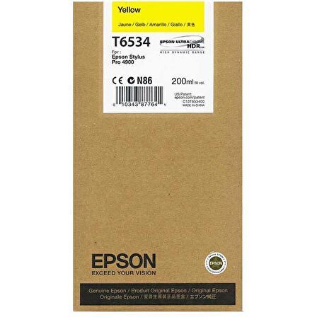 Epson T6534 C13T653400 Sarı Kartuş