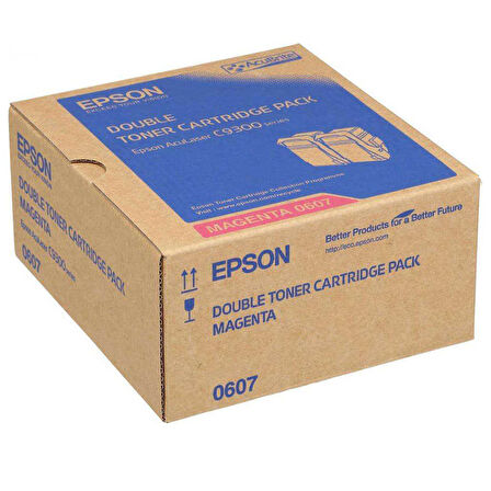 Epson C9300-C13S050607 Kırmızı Orijinal Toner İkili Paket