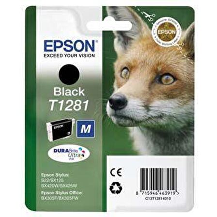Epson BX305 SX125-425 Black Siyah Mürekkep Kartuş T12814022