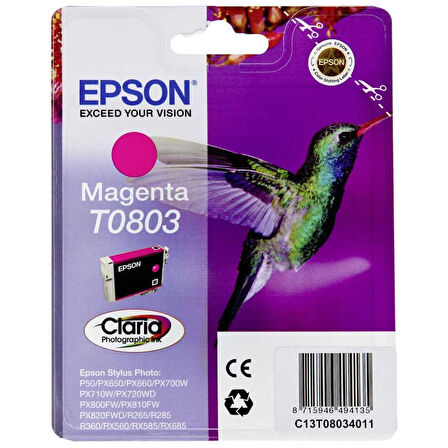 Epson T0803-C13T08034020 Kırmızı Orijinal Kartuş