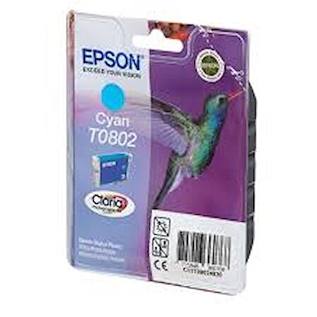 Epson R265/285/360/560 Cyan Mavi Mürekkep Kartuş T08024021