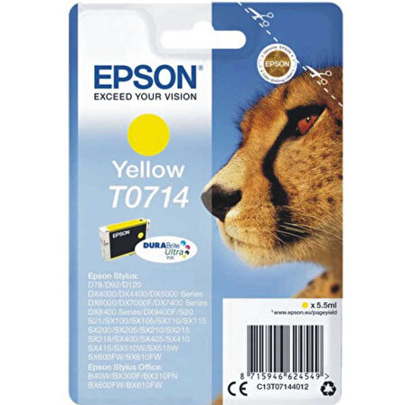 Epson T0714-C13T07144021 Sarı Orijinal Kartuş