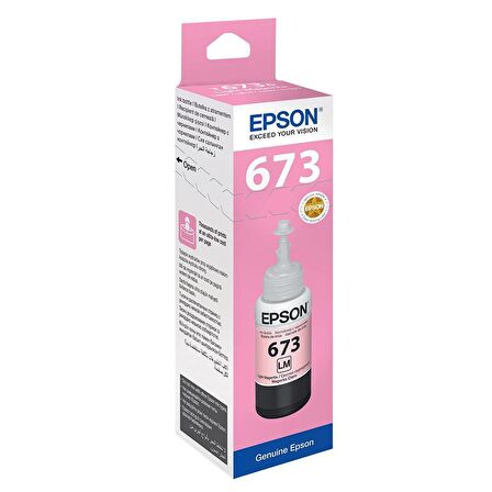 Epson T6736 L800-L810-L850-L1800 Light Magenta (Açık Kırmızı) Mürekkep 70ml