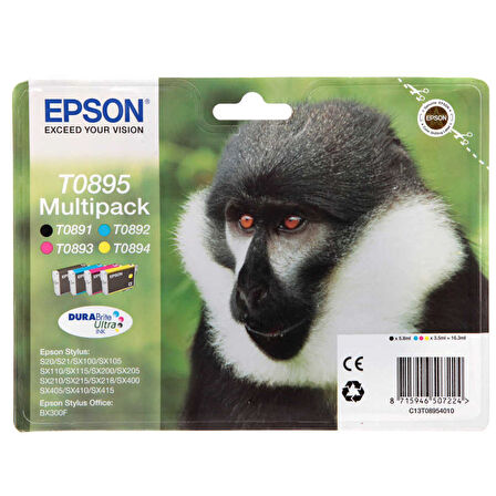 Epson T0895-C13T08954020 Orijinal Kartuş Paketi