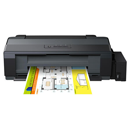 Epson L1300 ITS Renkli A3+ Mürekkep Tanklı Yazıcı Orijinal Epson Mürekkep 4 x 70 ml + 1 Ekstra Siyah Mürekkep C11CD81403