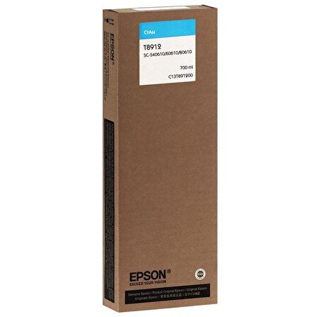 Epson Mürekkep Orj. SC-S40610, 60610, 80610 (700ml) Cyan