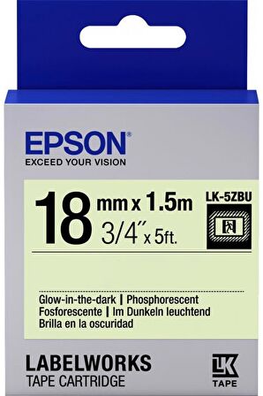 Epson LK-4YBP Pastel Sarı Üzeri Siyah 12mm 9metre