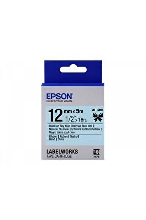 Epson LK-4WLN Beyaz Üzeri Mavi 12MM 9Metre Etiket