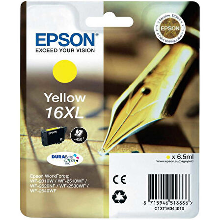 Epson 16XL-T1634-C13T16344020 Sarı Orijinal Kartuş