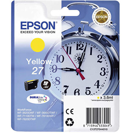 Epson 27-T2704-C13T27044020 Sarı Orijinal Kartuş