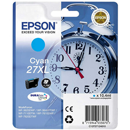 Epson 27XL-T2712-C13T27124020 Mavi Kartuş