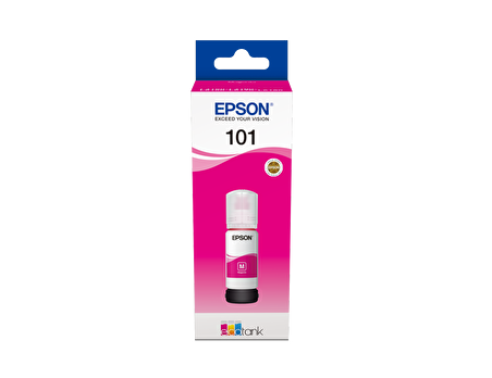 Epson 101 EcoTank Kırmızı Mürekkep Şişesi, 70 ml (C13T03V34A) Magenta