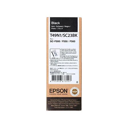 Epson Dye Sublimation Mürekkep Orj. Siyah 140ml