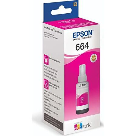 Epson 112 EcoTank Kırmızı Mürekkep Şişesi 70 ml (C13T06C34A) Magenta