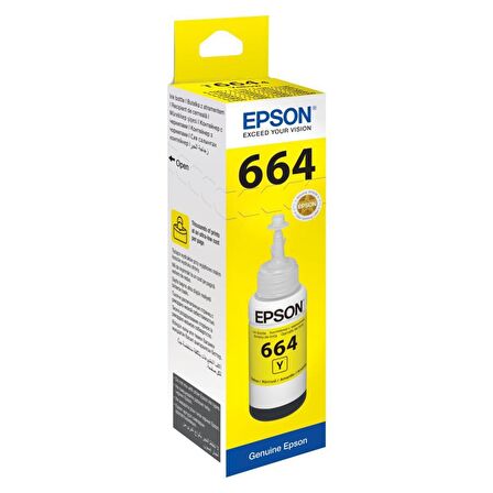 Epson 112 EcoTank Sarı Mürekkep Şişesi, 70 ml (C13T06C44A) Yellow
