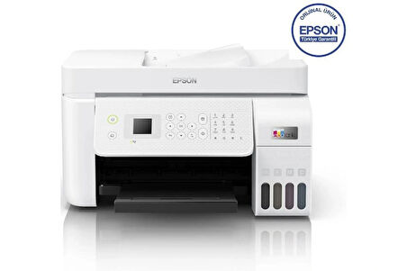 Epson EcoTank L5296 Wi-Fi+Tarayıcı+Fotokopi+Faks Çok Fonksiyonlu Tanklı Yazıcı - BEYAZ