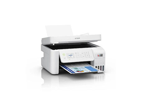 Epson EcoTank L5296 Wi-Fi+Tarayıcı+Fotokopi+Faks Çok Fonksiyonlu Tanklı Yazıcı - BEYAZ