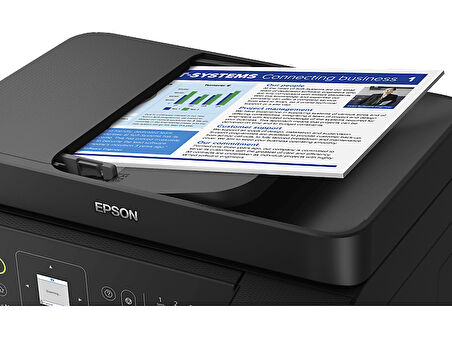 EPSON EcoTank L5590 Yazıcı+Tarayıcı+Fotokopi+Faks+ Wifi Mürekkep Tanklı Yazıcı Siyah