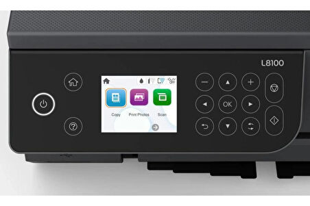 Epson EcoTank L8100 Wi-Fi + Tarayıcı + Fotokopi Renkli Çok Fonksiyonlu Tanklı Mürekkep Püskürtmeli Yazıcı