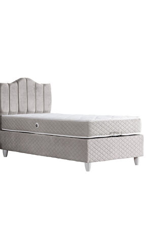 Baza, Trend Tek Kişilik Baza Başlık Letto Yatak Seti - Antrasit