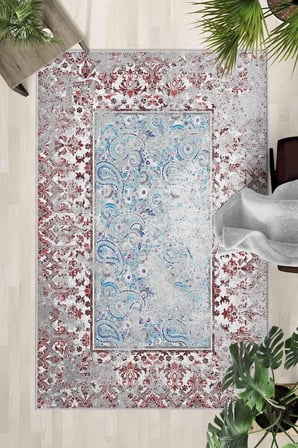 Kaymaz Taban Yıkanabilir Halı – Mutfak, Salon, Yatak Odası için Modern Dijital Baskı Halı (SLNHALI32