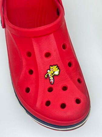 Sarı Sonic 2 Temalı Jibbitz CrocsTerlik Süsü
