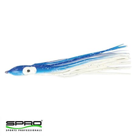 SPRO Octopus 12cm 7g Silikon Ahtapot Yem Mavi Beyaz 4ad