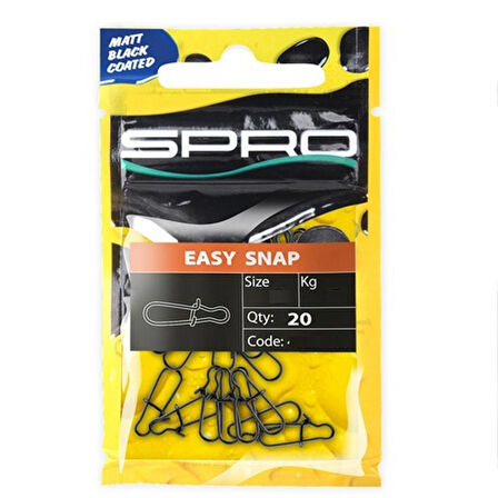 Spro MB Easy Snap Klips No:0 18lb 8kg