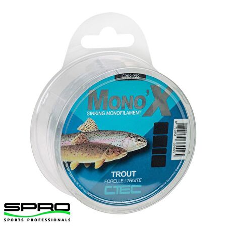 SPRO C-TEC MONO X TROUT 0.20mm 500m Misina 1/1