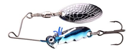 SPRO Larva SpinnerBait 4CM 7G Chrome Blue