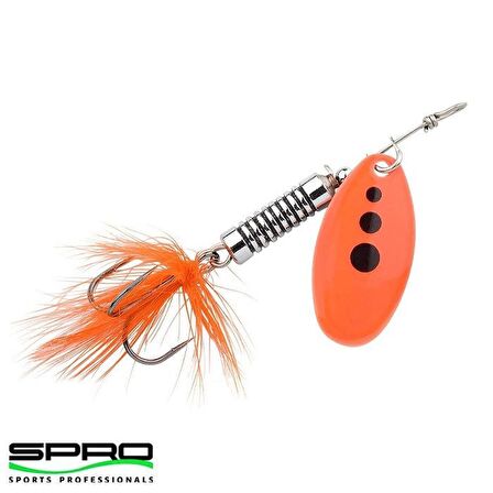 Spro Power Catcher No:3 5g Tüylü Turna Alabalık Kaşığı Turuncu