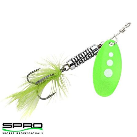 Spro Power Catcher No:5 11g Turna Alabalık Kaşığı UV Yeşil