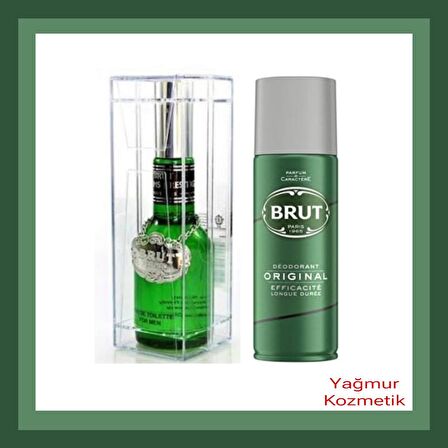 Brut Original Madalyon Plexi Edt 100 Ml+Deo Original 200 Ml.