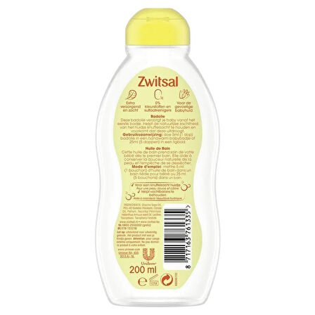 Zwitsal Baby Badolie (Hassas ve Kuru Ciltler için) Bebek Banyo Yağı 200ml