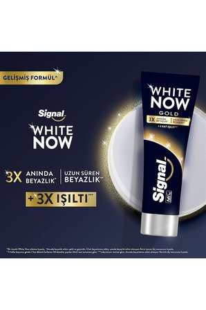 Signal Diş Macunu White Now Gold Anında 3 Kat Beyazlık 75 ml 5 Adet