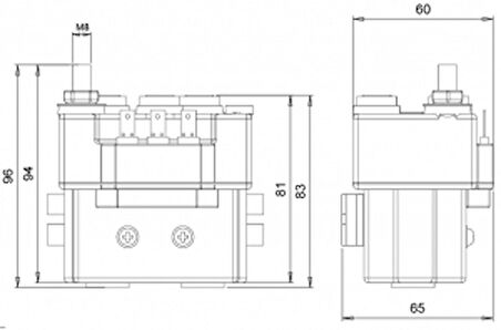 Solenoid Reversing IP66 12V 2500W