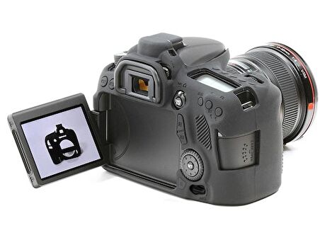 EasyCover Canon 70D Silikon Kılıf ECC70DB (Siyah)