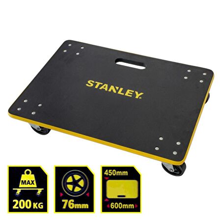 Stanley MS573 200kg 60x45cm Dört Tekerli Yük ve Paket Taşıma Arabası 