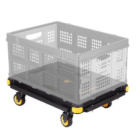 STANLEY PC532B 137kg 62x45cm Dört Tekerli Çekme Kollu Yük ve Paket Taşıma Arabası + FT505 25Kg Katlanır Çok Amaçlı Taşıma Sepeti