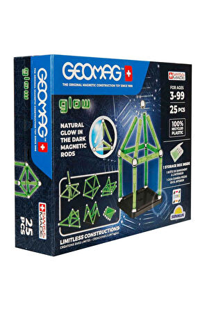 3 Boyutlu Işıltılı Macera Geomag Glow Manyetik Zeka Oyunu 25 Parça