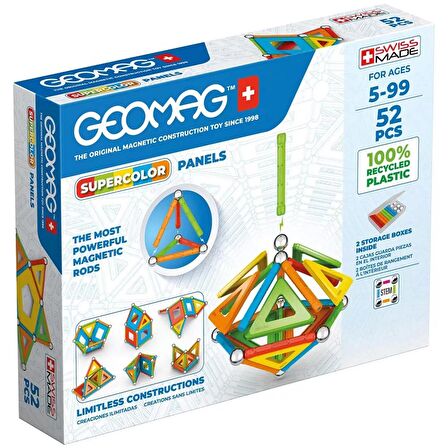 Geomag Supercolor Panels Manyetik Zeka Oyunu 52 Parça
