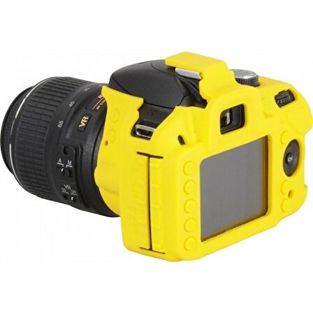 EasyCover Nikon D3200 Silikon Kılıf  ECND3200Y(Sarı)