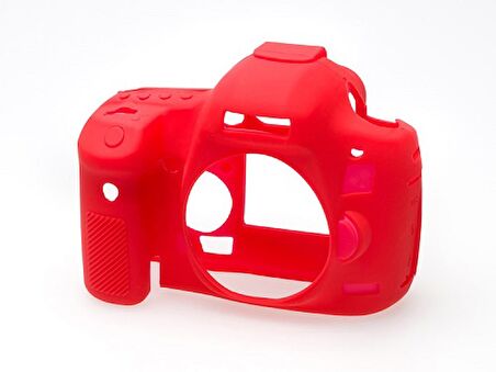 EasyCover Canon 5D Mark III / 5Ds / 5DsR Silikon Kılıf (Kırmızı)