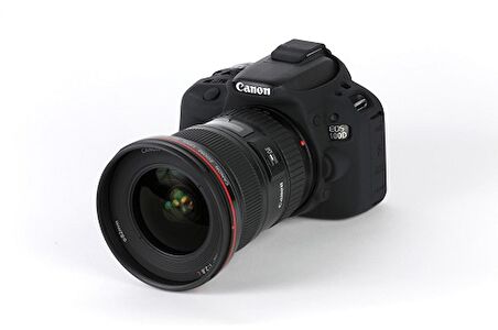 EasyCover Canon 100D Silikon Kılıf ECC100DB (Siyah)