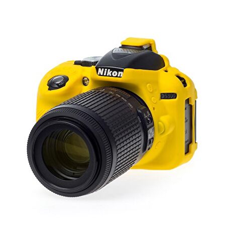 EasyCover Nikon D5300 Silikon Kılıf ECND5300Y (Sarı)