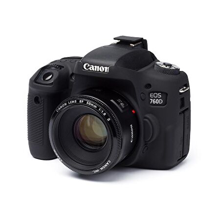 EasyCover Canon 760D Silikon Kılıf ECC760DB (Siyah)